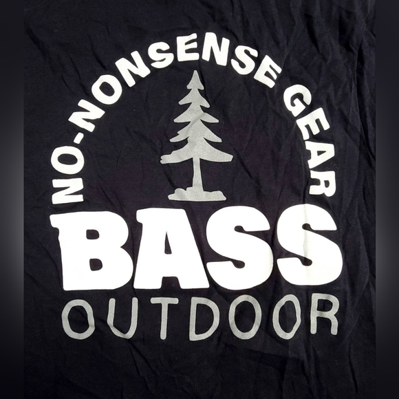 BASS OUTDOOR Men's Chris No-Nonsense Logo Graphic T-Shirt - Picture 2 of 6